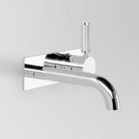 Astra Walker Astra Walker Icon + Lever Knurled Wall Set, 200mm Spout on Backplate – A68.06.48.BP.KN