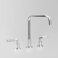 Astra Walker Astra Walker Icon + Lever Knurled Hob Set with 200mm Swivel Spout – A68.07.V2.KN – A68.07.V2.KN
