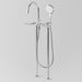Astra Walker Astra Walker Icon + Lever Knurled Bath Mixer with Multi-Function Hand Shower Floor Mount – A68.22.V2.KN