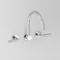 Astra Walker Astra Walker Icon + Lever Knurled Wall Set with 230mm Swivel Spout – A68.28.KN – A68.28.KN