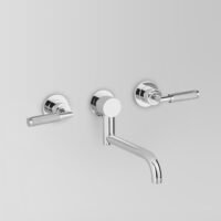 Astra Walker Astra Walker Icon + Lever Knurled Wall Set with 200mm Swivel Spout – A68.29.KN – A68.29.KN
