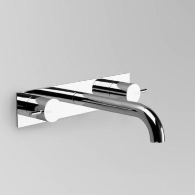 Astra Walker Icon Wall Set with 250mm Spout on Backplate – A69.06.250.BP