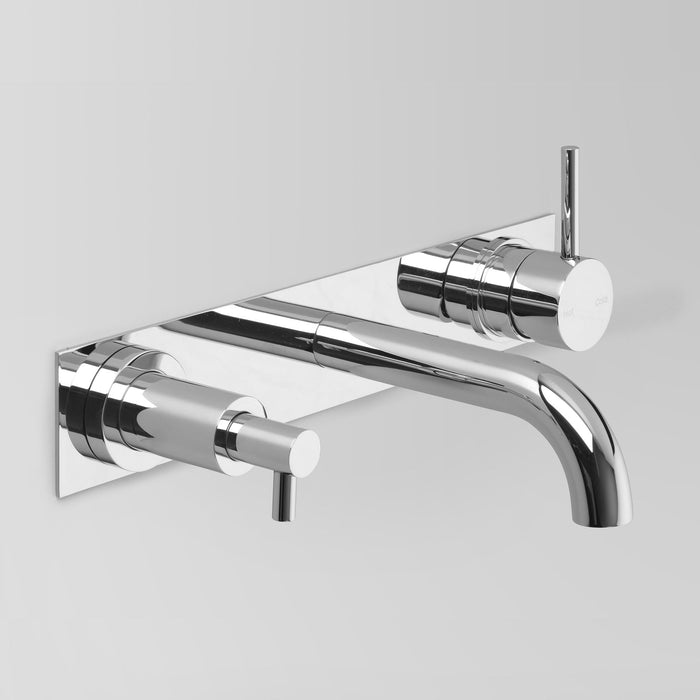 Astra Walker Icon Wall Basin Set with 200mm Spout & Soap Dispenser on Backplate – A69.06.48.53.V2