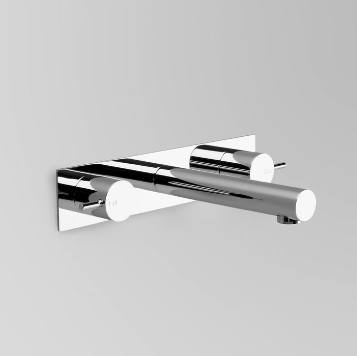 Astra Walker Icon Wall Set with 200mm Straight Spout on Backplate – A69.06.BP.V2