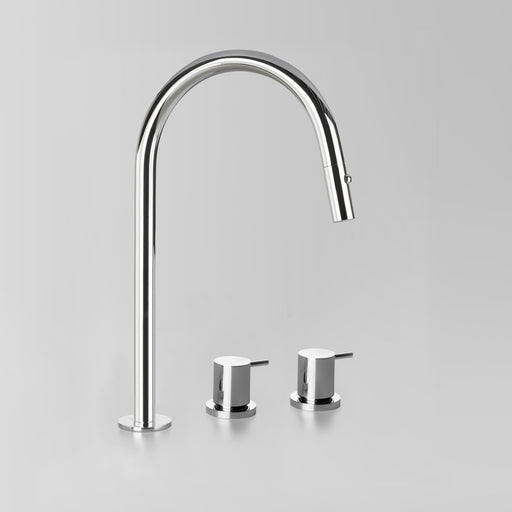 Astra Walker Icon Offset Kitchen Set with Pull Out Spout with Dual Spray – A69.08.V8.O