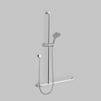 Astra Walker Disabled Compliant DDA T-Grab Rail with Multi-Function Hand Shower – A69.43.V2.93.70.RH