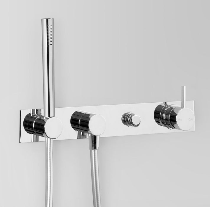 Astra Walker Icon Wall Mixer Set with Hand Shower & Diverter on Backplate – A69.48.42.V4
