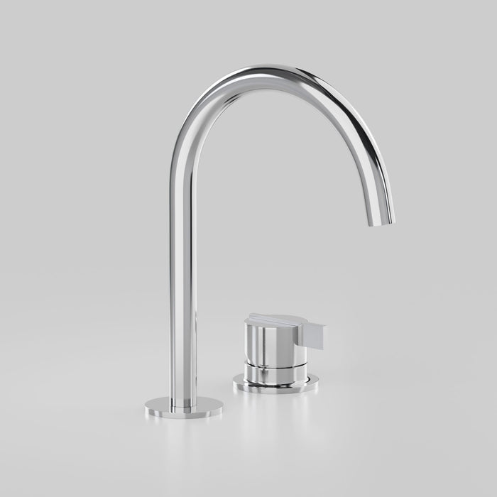 Astra Walker Icon Axial Linear Basin Set with Hob Mounted Mixer – A86.01.V6