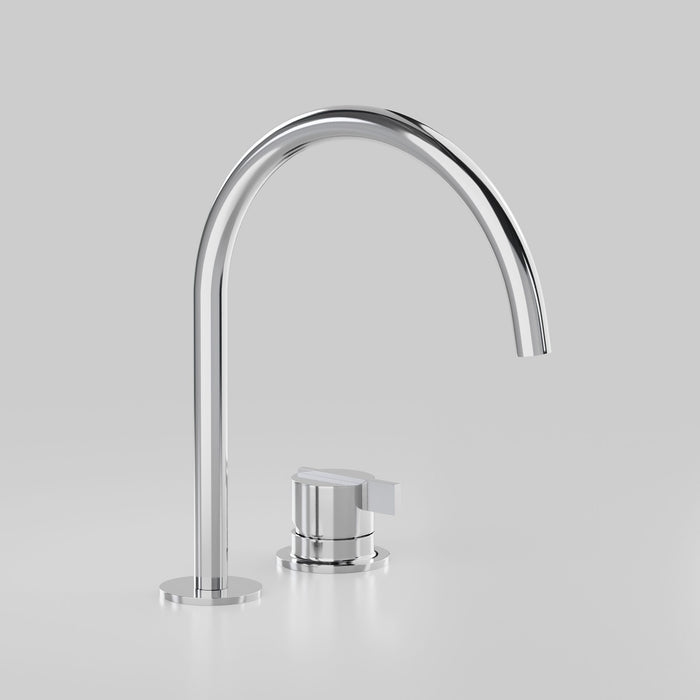Astra Walker Icon Axial Linear Hob Mixer Set with 200mm Swivel Spout – A86.07.V6