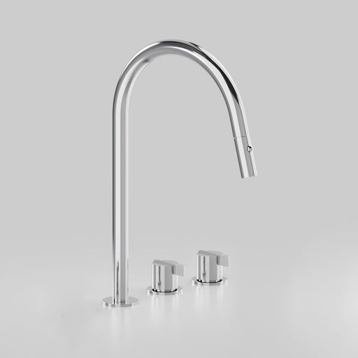 Astra Walker Icon Axial Linear Kitchen Set & Pull Out Spout with Dual Spray – A86.08.V8.O