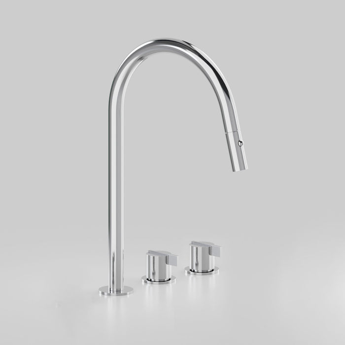 Astra Walker Icon Axial Linear Kitchen Set & Pull Out Spout with Dual Spray – A86.08.V8.O