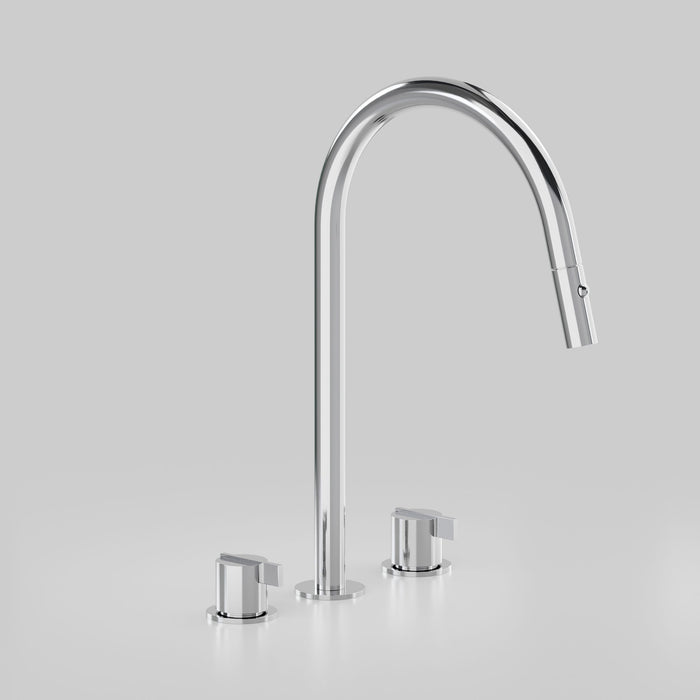 Astra Walker Icon Axial Linear Kitchen Set & Pull Out Spout with Dual Spray – A86.08.V8.T