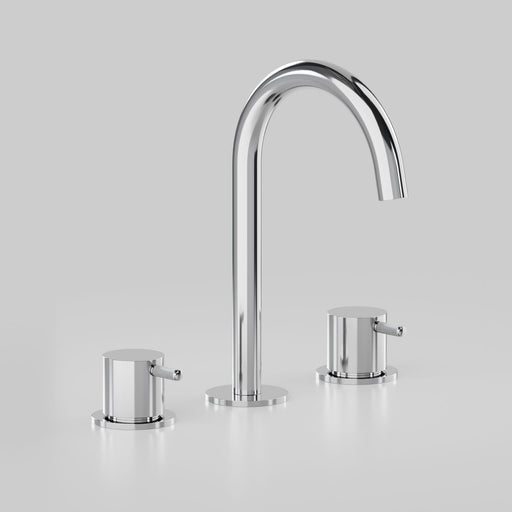 Astra Walker Icon Axial Knurled Basin Set with 118mm Swivel Spout – A88.00