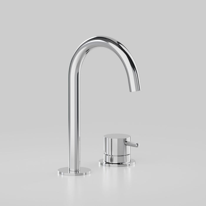 Astra Walker Icon Axial Knurled Basin Set with Hob Mounted Mixer – A88.00.V6