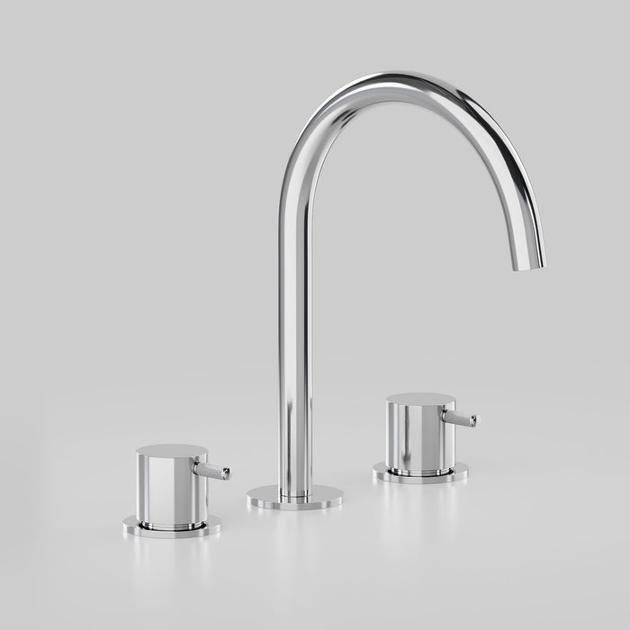 Astra Walker Icon Axial Knurled Basin Set with 118mm Swivel Spout – A88.01