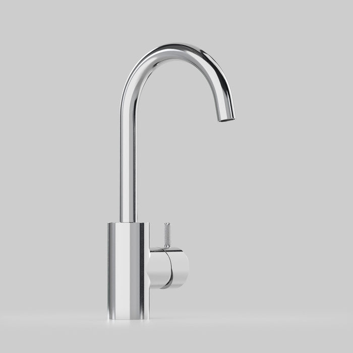 Astra Walker Icon Axial Knurled Basin Mixer with 118mm Spout – A88.03