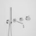 Astra Walker Icon Axial Knurled Wall Set with Hand Shower, Diverter, Mixer, on Backplate – A88.06.48.42.V4