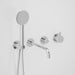 Astra Walker Icon Axial Knurled Wall Set with Single-Function Hand Shower, Diverter, Mixer, on Backplate – A88.06.48.42.V5.M