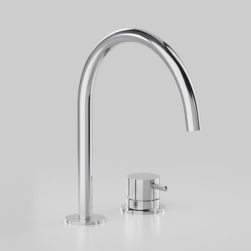 Astra Walker Icon Axial Knurled Hob Mixer Set with 200mm Swivel Spout – A88.07.V6