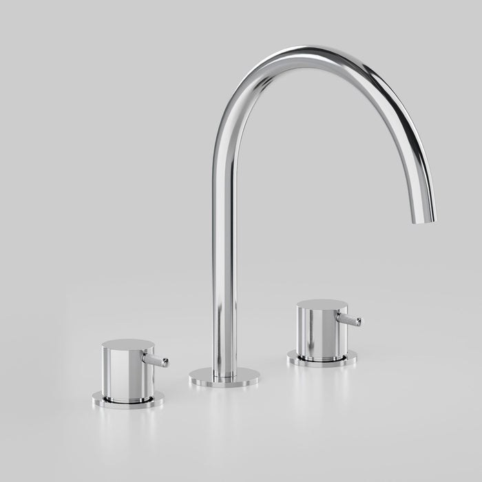 Astra Walker Icon Axial Knurled Hob Set with 200mm Swivel Spout – A88.07.V9