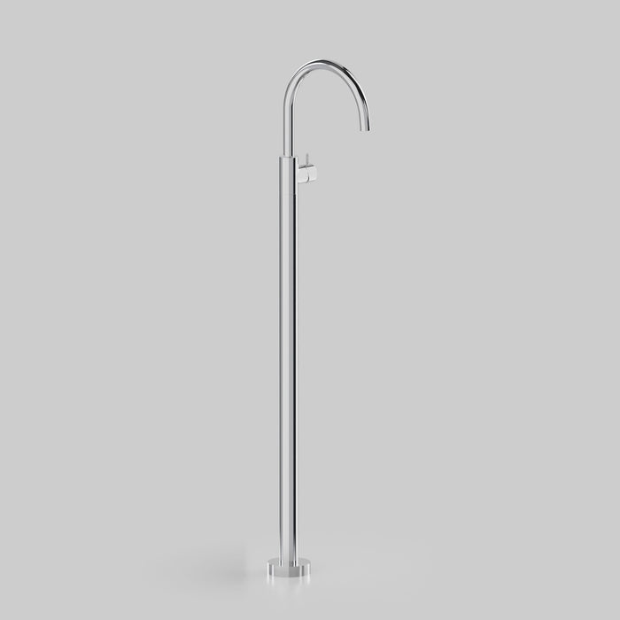 Astra Walker Icon Axial Knurled Freestanding Basin Mixer with 242mm Swivel Spout – A88.08.V6