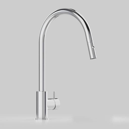 Astra Walker Icon Axial Knurled Kitchen Mixer with Pull Out Spout with Dual Spray – A88.08.V8