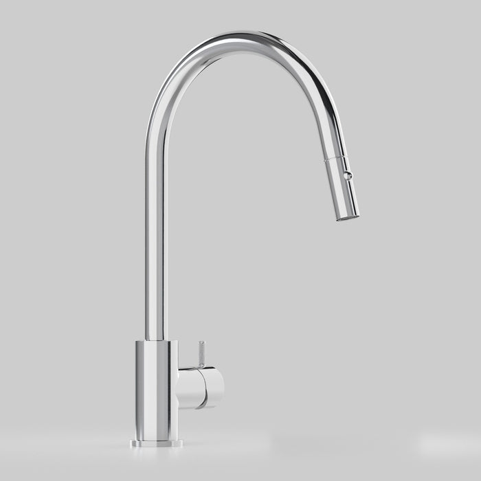 Astra Walker Icon Axial Knurled Kitchen Mixer with Pull Out Spout with Dual Spray – A88.08.V8