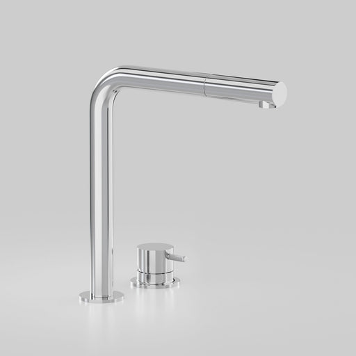 Astra Walker Icon Axial Knurled Kitchen Set with Hob Mixer and Pull Out Spout – A88.08.V9.H