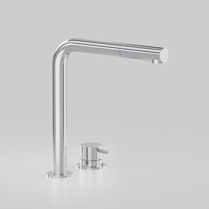 Astra Walker Icon Axial Knurled Kitchen Set with Hob Mixer and Pull Out Spout – A88.08.V9.H