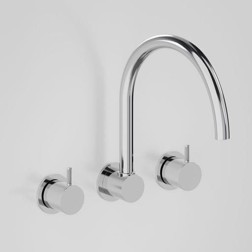 Astra Walker Icon Axial Knurled Wall Set with 230mm Swivel Spout – A88.28