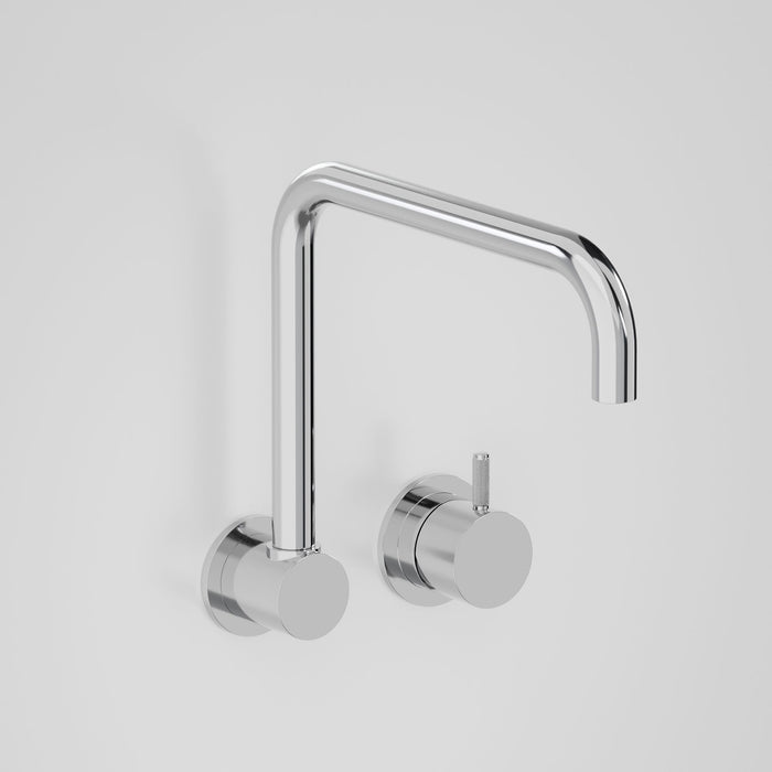 Astra Walker Icon Axial Knurled Wall Mixer Set with Square Swivel Spout – A88.28.48.V2