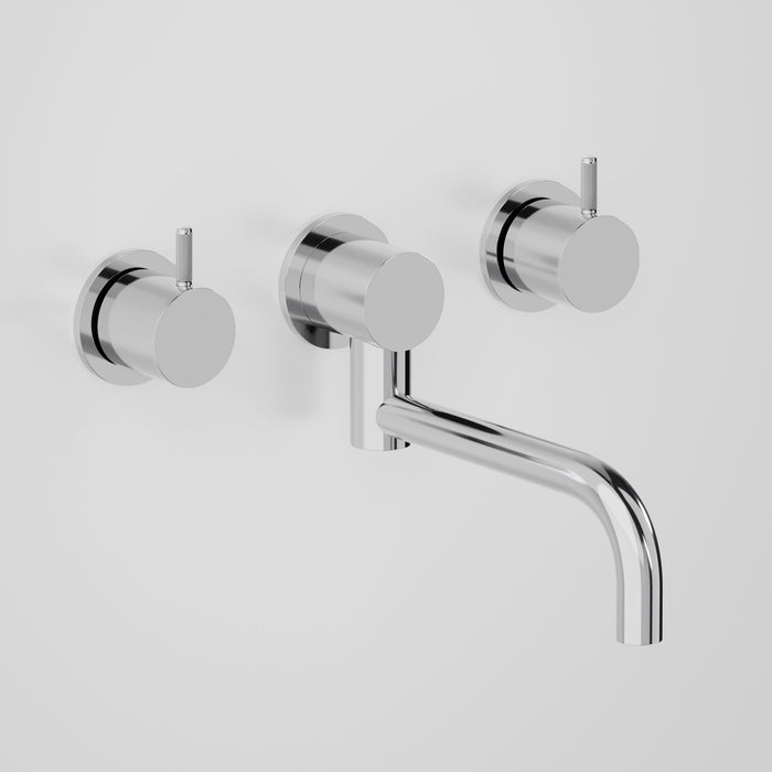 Astra Walker Icon Axial Knurled Underslung Wall Set with 200mm Spout – A88.29