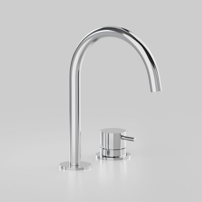 Astra Walker Icon Axial Pin Basin Set with Hob Mounted Mixer – A89.01.V6