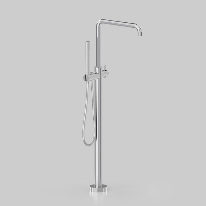 Astra Walker Icon Axial Pin Freestanding Bath Mixer with 300mm Swivel Spout & Hand Shower – A89.08.V11