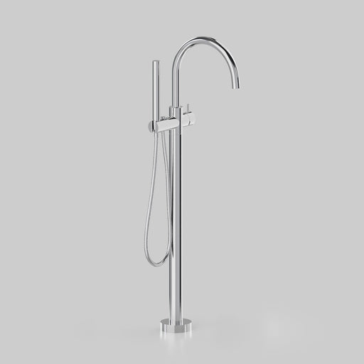 Astra Walker Icon Axial Pin Freestanding Bath Mixer with 242mm Swivel Spout & Hand Shower – A89.08.V7