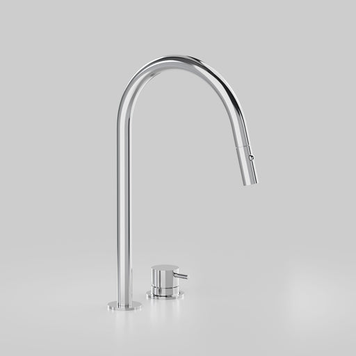 Astra Walker Icon Axial Pin Kitchen Set with Hob Mixer and Pull Out Spout with Dual Spray – A89.08.V8.H