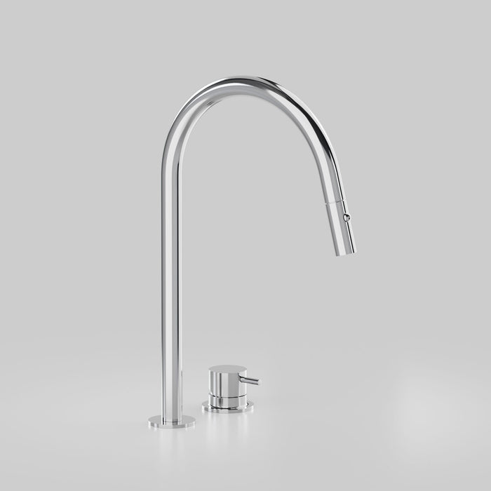 Astra Walker Icon Axial Pin Kitchen Set with Hob Mixer and Pull Out Spout with Dual Spray – A89.08.V8.H