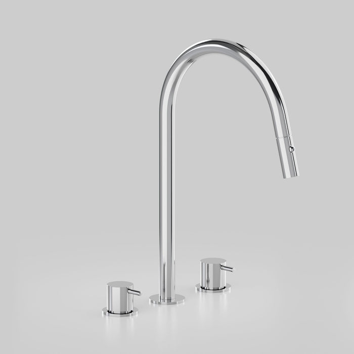 Astra Walker Icon Axial Pin Kitchen Set & Pull Out Spout with Dual Spray – A89.08.V8.T