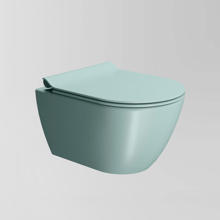 Astra Walker Pura Wall Mounted Swirlflush Toilet Pan with Slim Soft-Close Seat A94.67.02.99