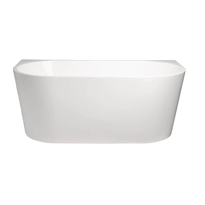 Cassa Design Auris Round Back to Wall 1500mm Bathtub in Gloss Finish