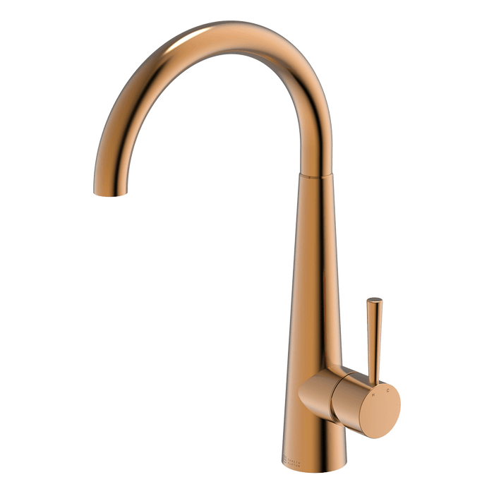 304 Gooseneck Bar Sink Brushed Steel Mixer