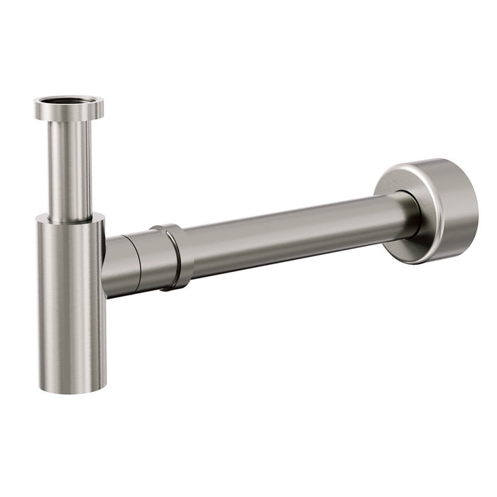 Fienza Universal Bottle Trap, Brushed Nickel - Clearance