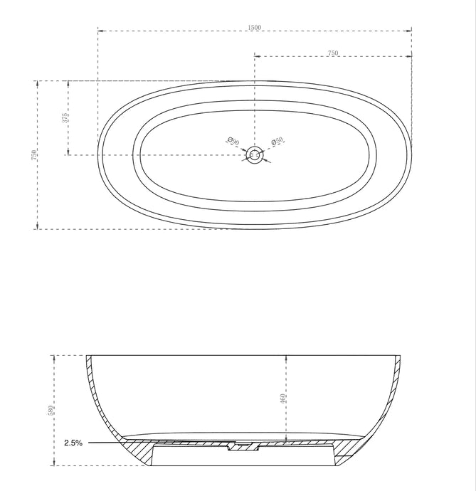 Cassa Design Wow Translucency Resin Stone Bath