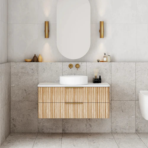 Cassa Design Gravity 900mm Natural Oak Wall Hung Vanity