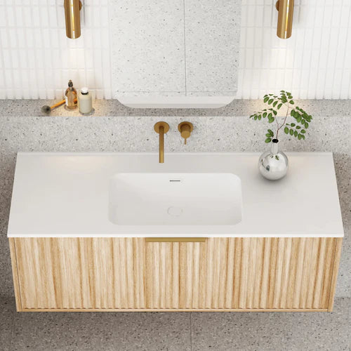 Cassa Design Capture 1200mm Natural Oak Wall Hung Vanity