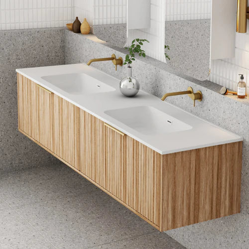 Cassa Design Capture 1800mm Natural Oak Wall Hung Vanity