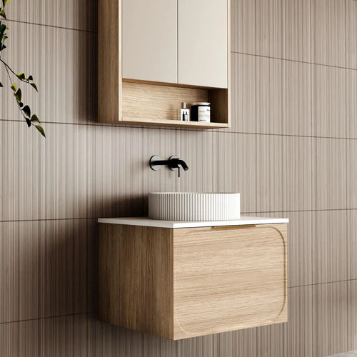 Cassa Design Cicero 600mm Natural Oak Wall Hung Vanity