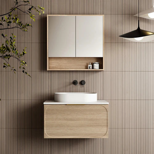 Cassa Design Cicero 750mm Natural Oak Wall Hung Vanity