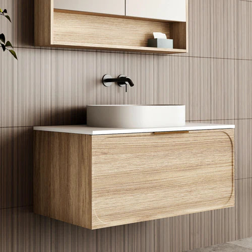 Cassa Design Cicero 900mm Natural Oak Wall Hung Vanity