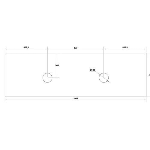 Cassa Design Cicero 1500mm Natural Walnut Wall Hung Vanity